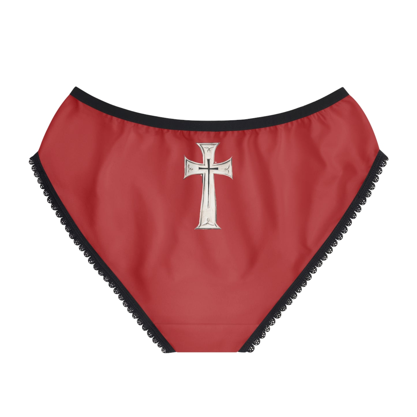 "First Darkness Then Comes Light" #02, Women's Briefs (Venetian Red)