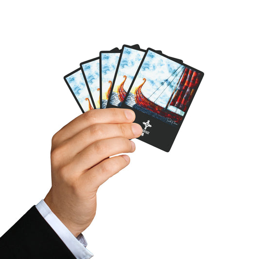 "Patched Over", Fine Art Playing Cards (Void Black)