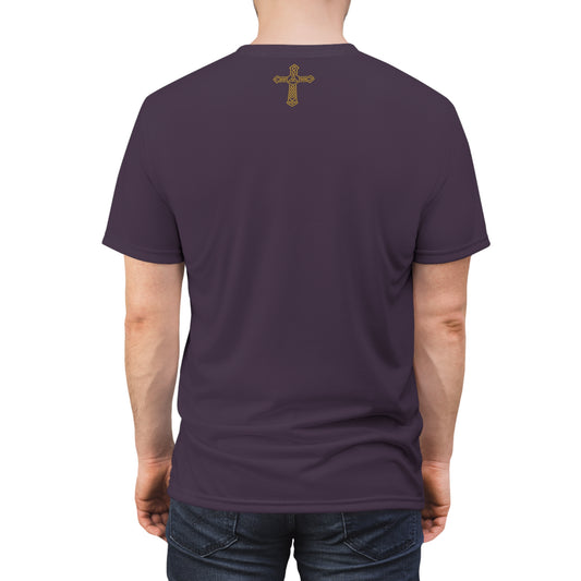 "Clan na Gael - Irish American", Unisex T-shirt (Purple Verbena)