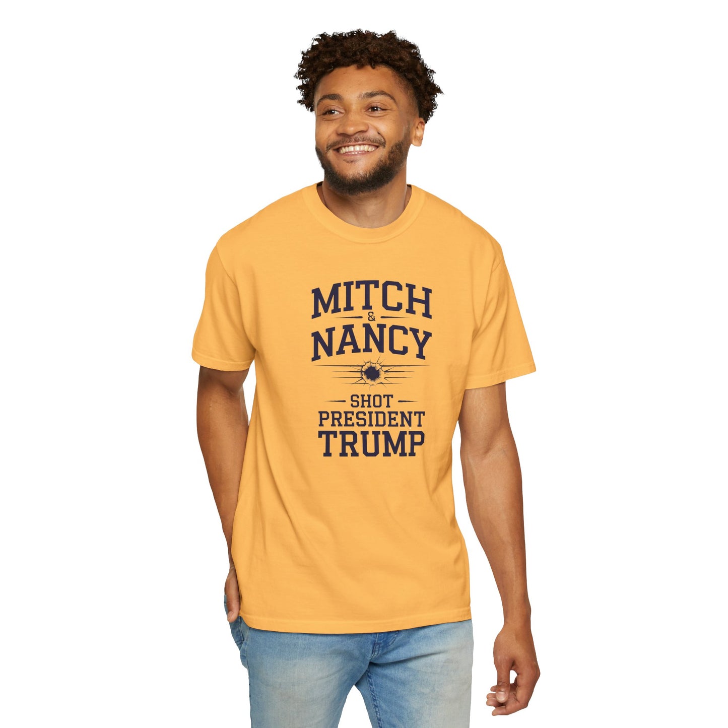 "Mitch & Nancy Shot President Trump", Unisex T-shirt