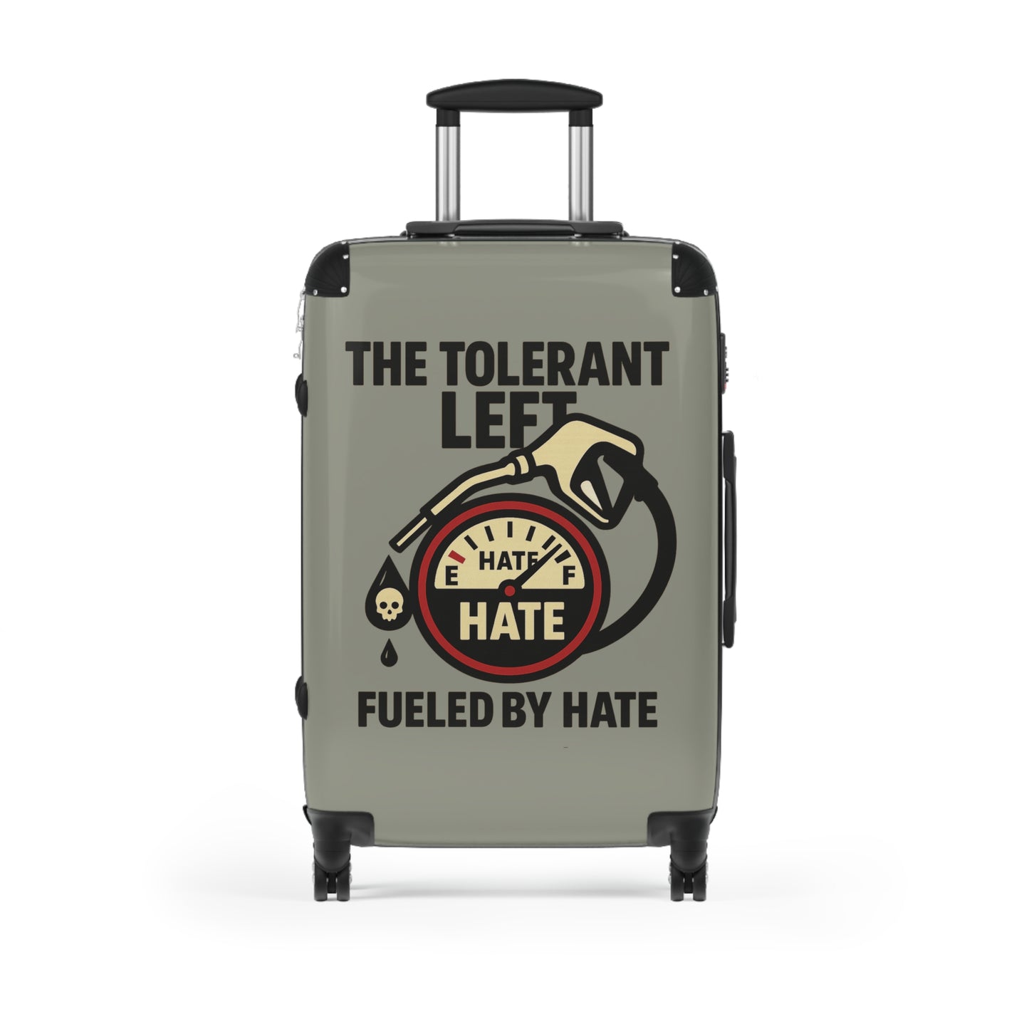 "The Tolerant Left", Suitcase (Deep Seagrass Grey)