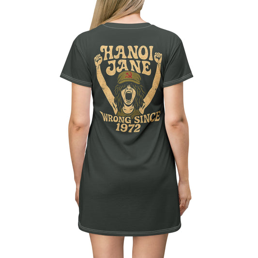 "Hanoi Jane", T-Shirt Dress (Hail Cloud Grey)