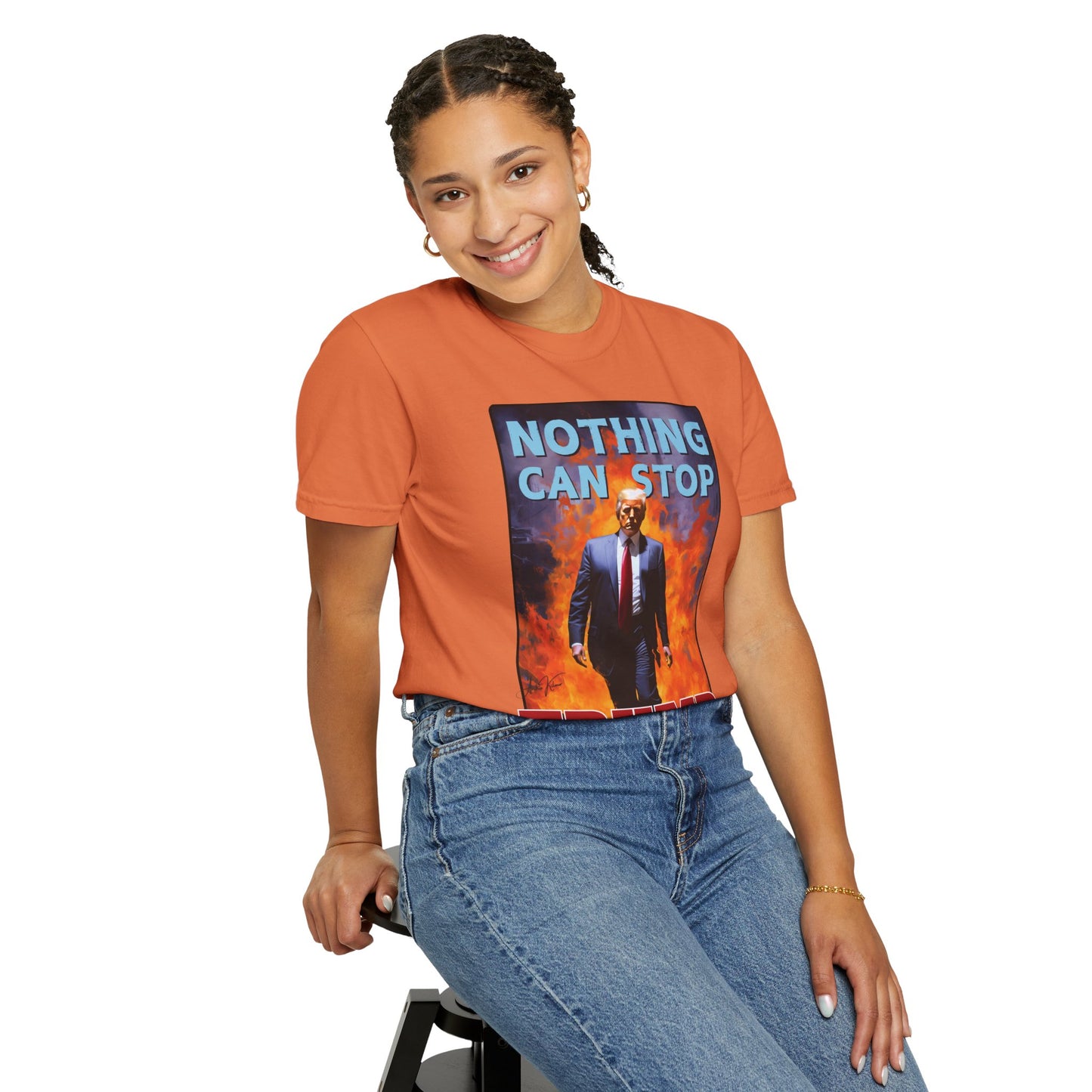 "Nothing Can Stop Trump", Unisex T-shirt (Dark Colors)