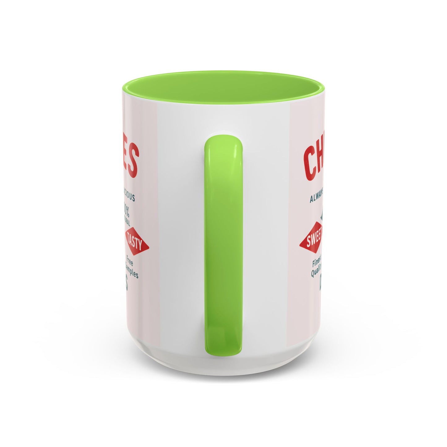 "Delicious Cherries", Colorful Mugs (11oz, 15oz) (Sea Salt Sherbet)