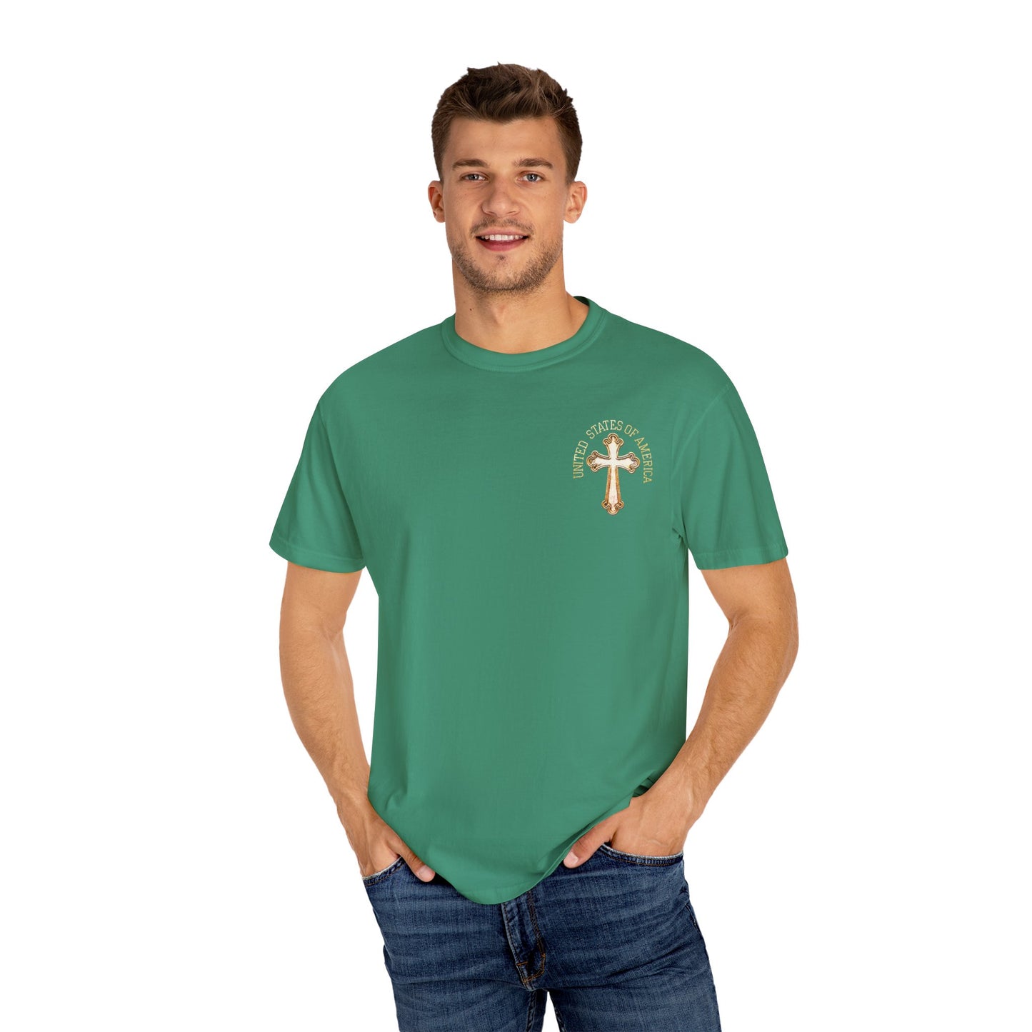 "USA Gold Cross", Unisex T-shirt