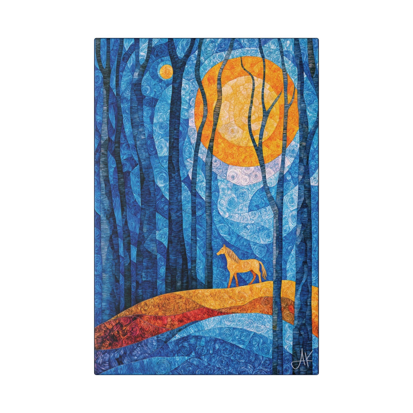 "Bathing in Early Morning's Light", Stretched Classic Canvas Fine Art Print