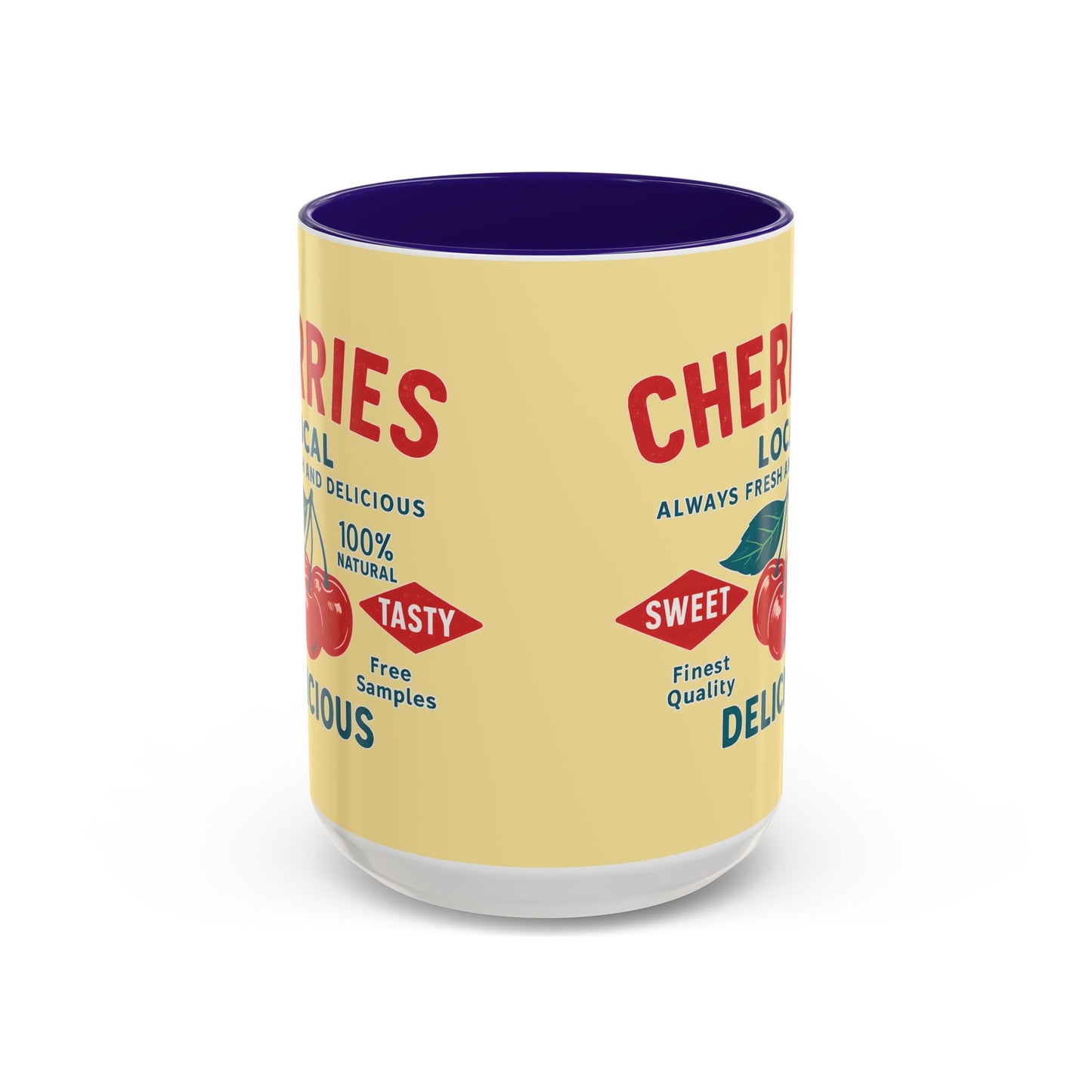 "Delicious Cherries", Colorful Mugs (11oz, 15oz) (Sanctum Veil)