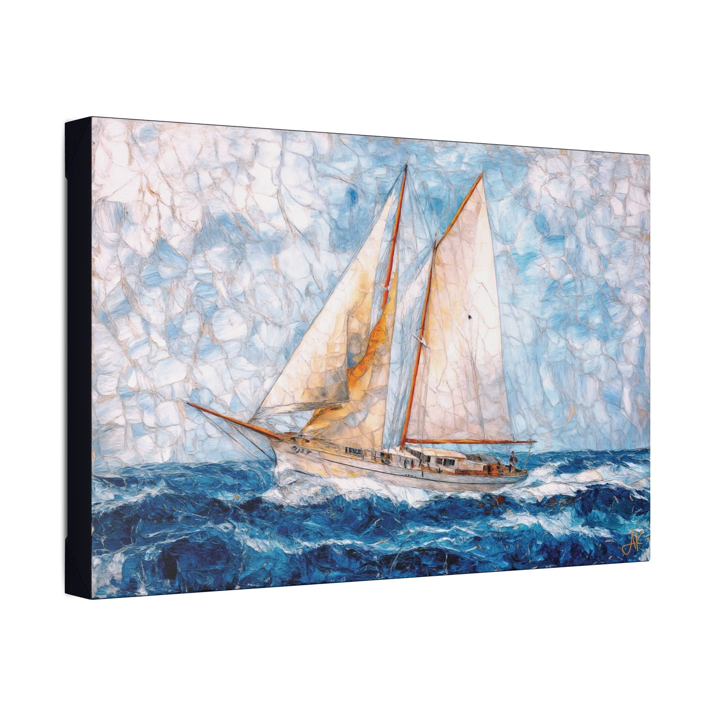 "Echoes of Ancestral Sea Lords", Stretched Classic Canvas Fine Art Print