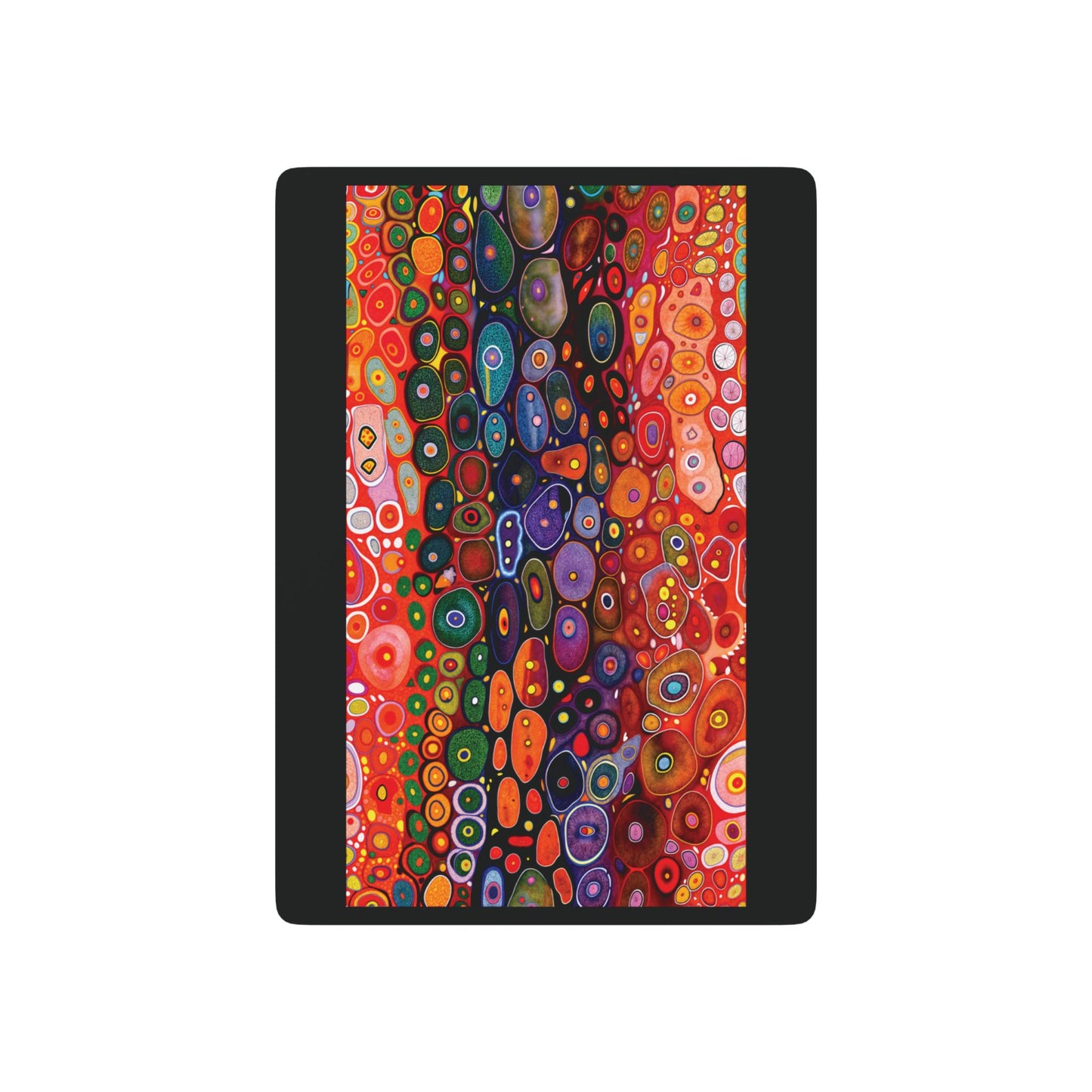 "Butterfly Colors", Fine Abstract Art Playing Cards (Void Black)