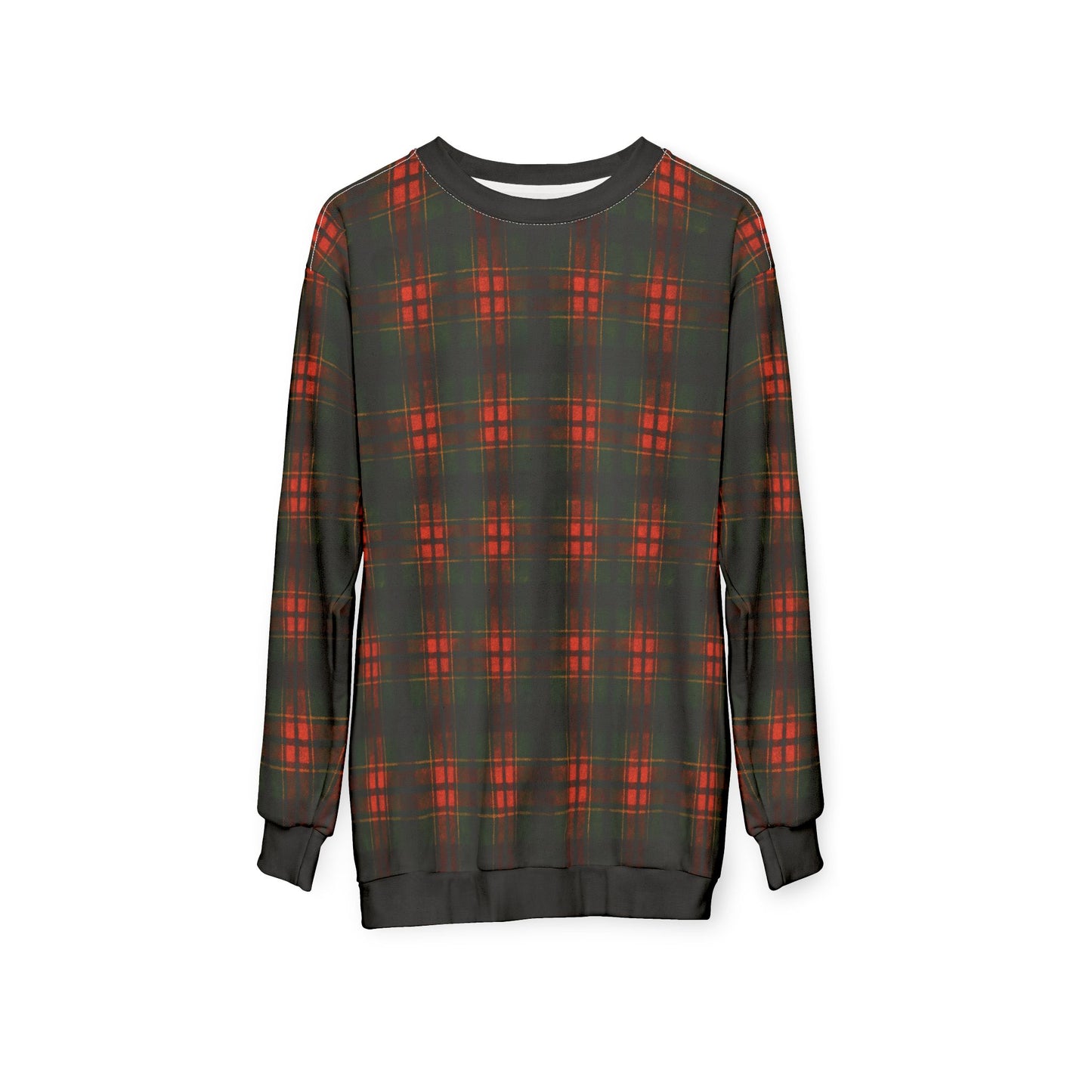 "Kilmor Brieve Tartan", Unisex Sweatshirt (Brieve Black Cuffs and Collar)