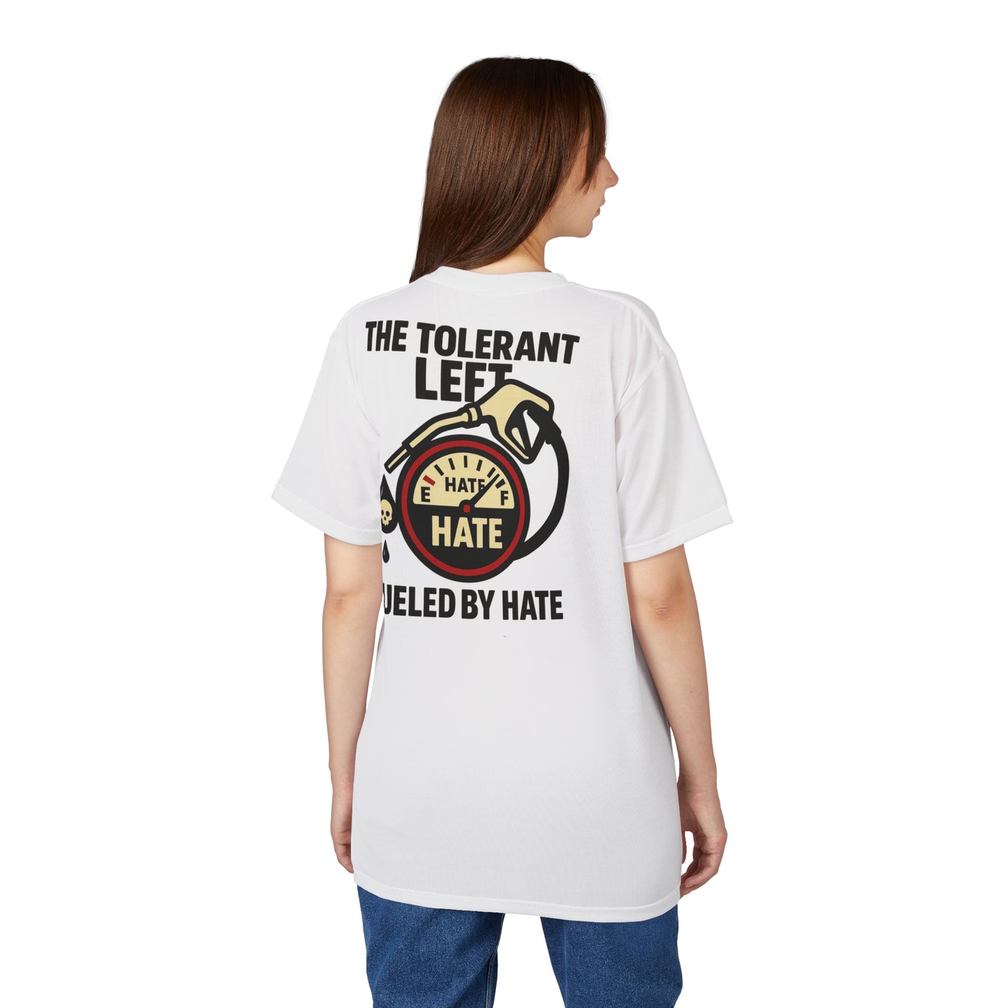 "The Tolerant Left", Unisex T-shirt (Doctor White)
