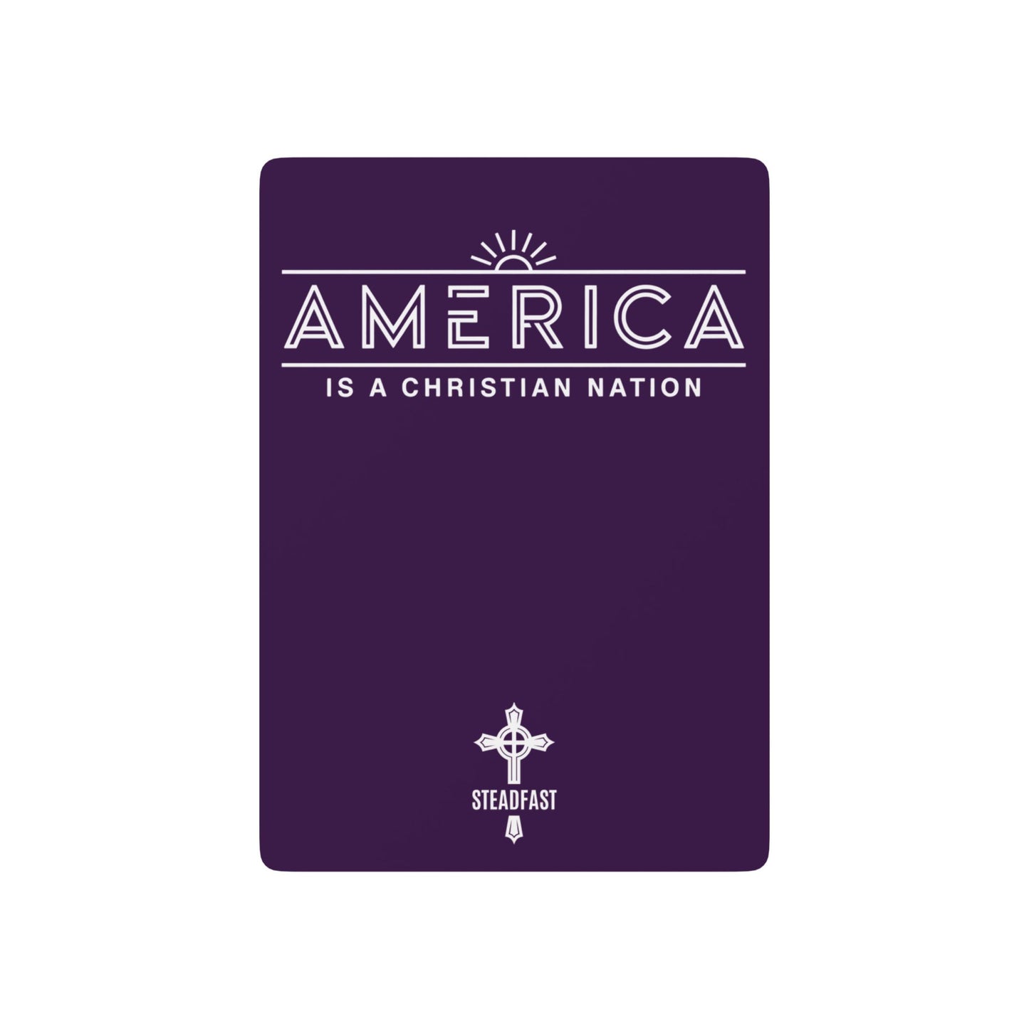 "America is a Christian Nation", Christian Playing Cards (Imperial Plum)