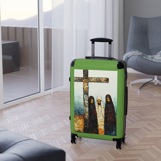 "At-the-Foot of the Cross - John 19:25", Suitcases (Light Green)