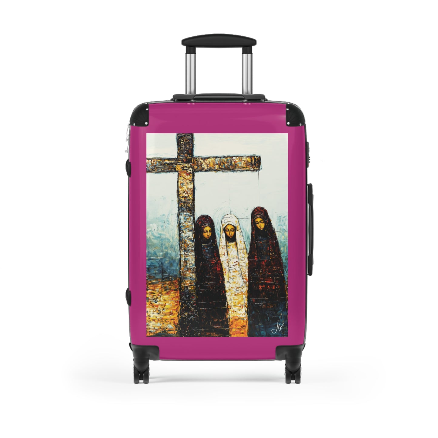 "At-the-Foot of the Cross - John 19:25", Suitcases (Dark Pink)