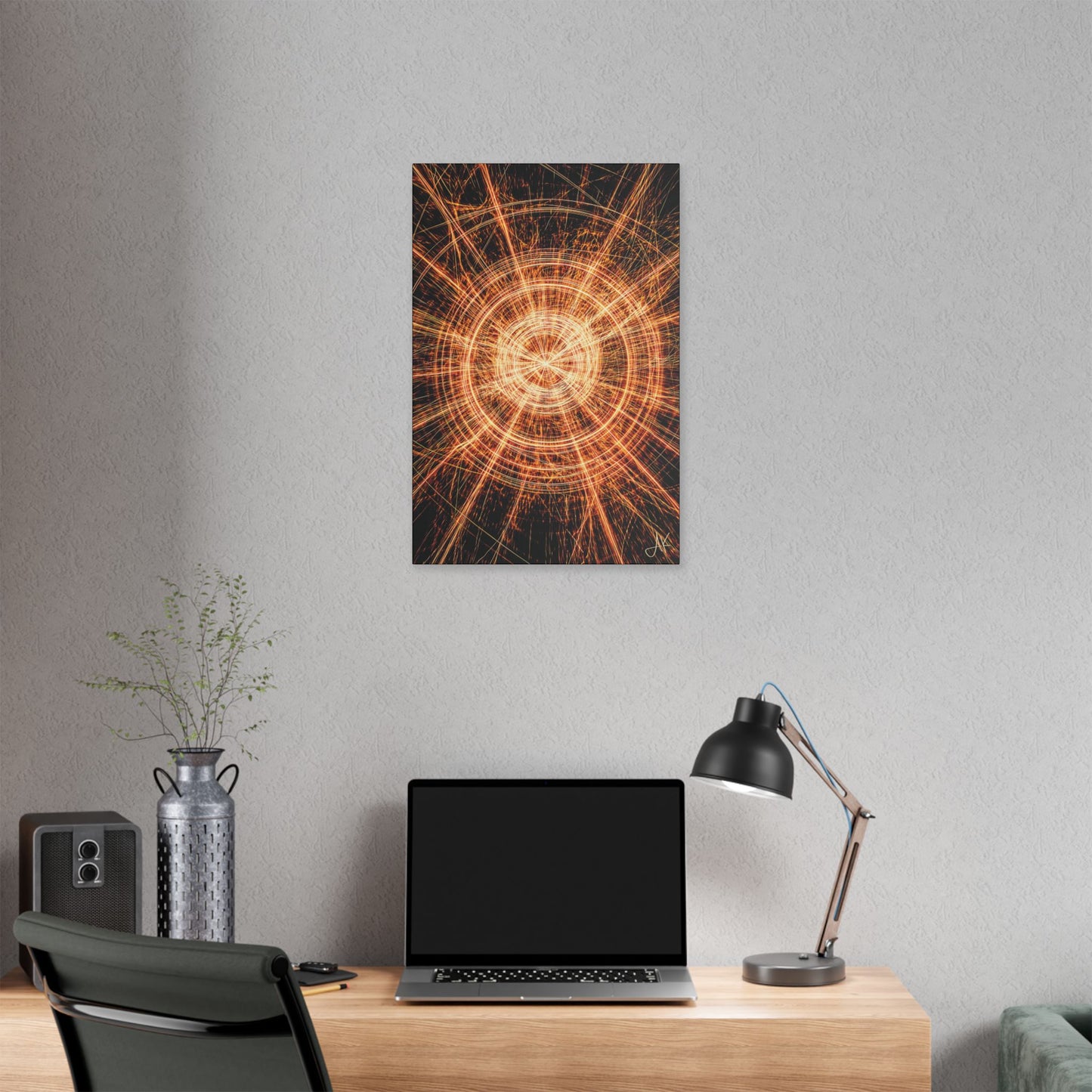 "His Light After Darkness", Stretched Classic Canvas Fine Art Print
