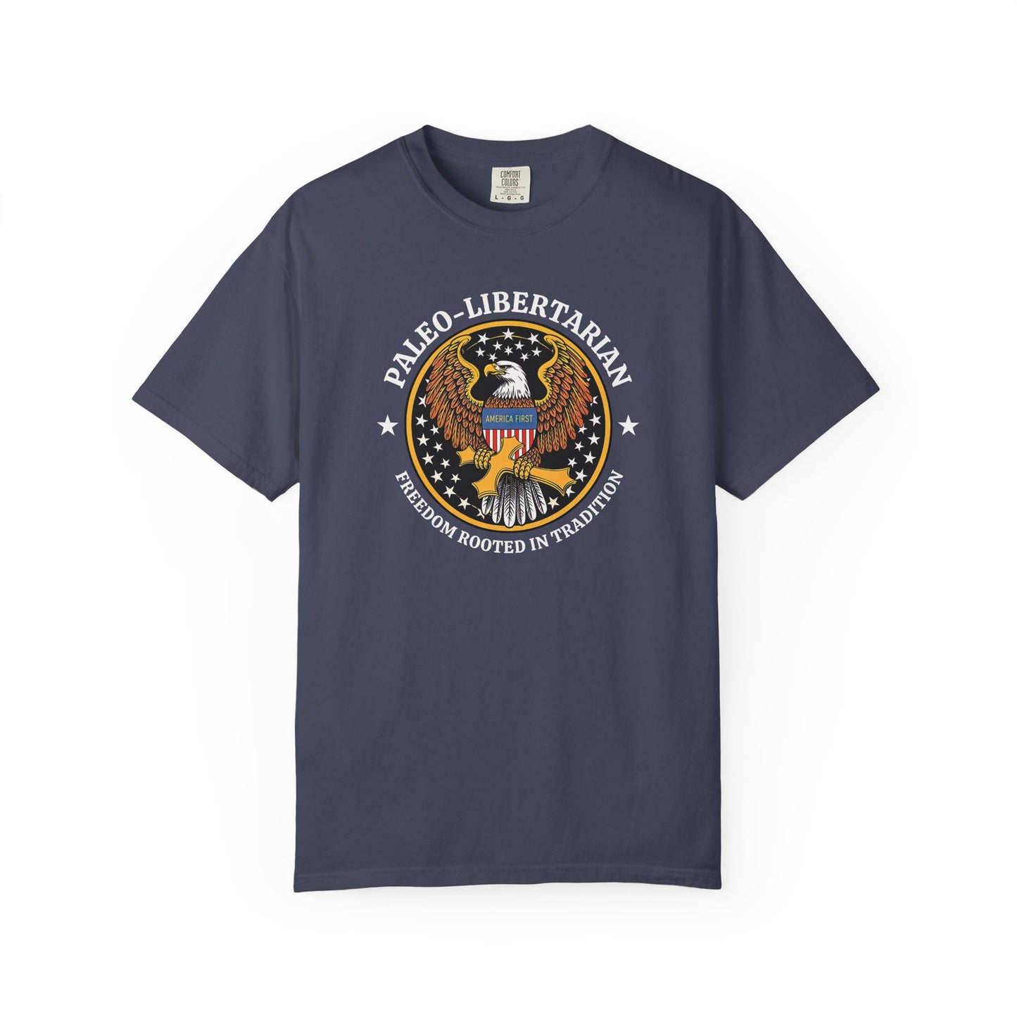 "Paleo-Libertarian" #01, Unisex T-shirt (Dark Colors)