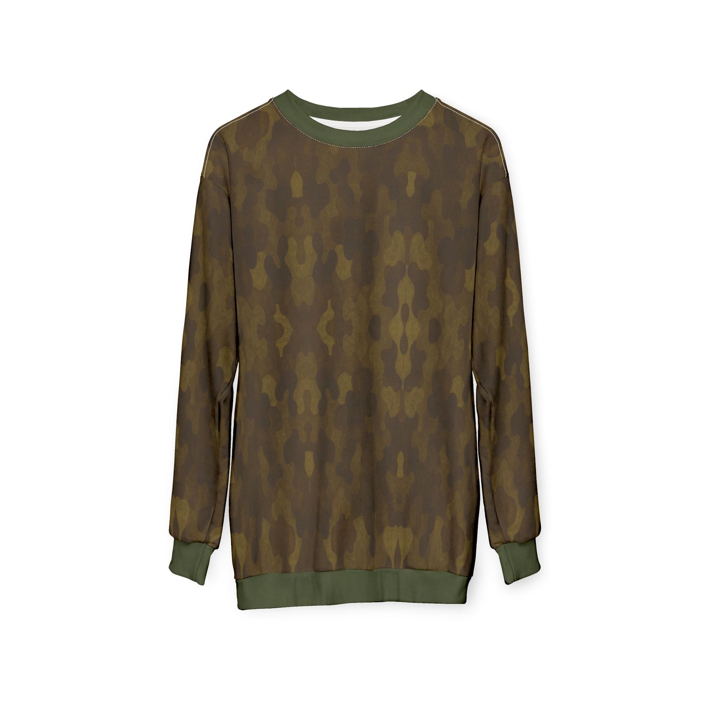 "Swamp Recon Camouflage", Unisex Sweatshirt (Fen Moss Cuffs and Collar)