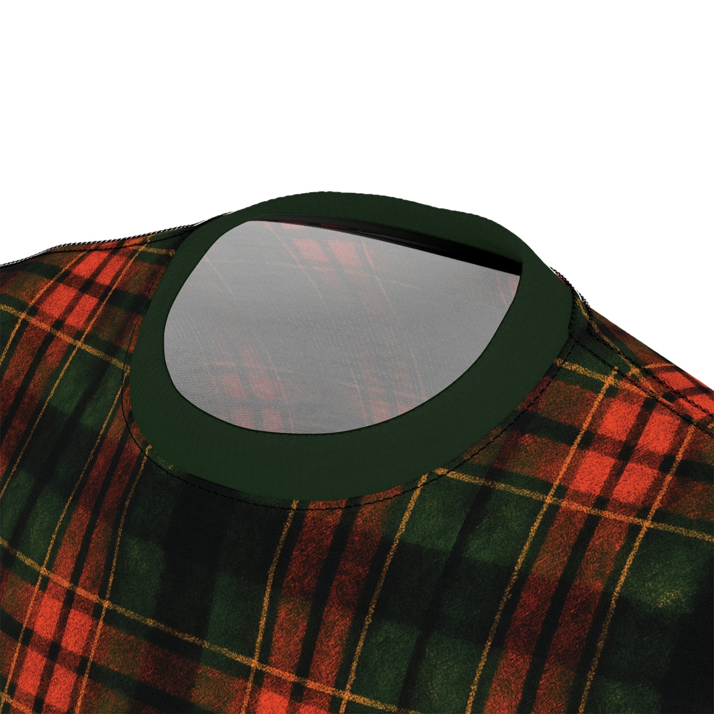 "Kilmor Brieve Tartan", Unisex Tee (Brieve Green Collar)