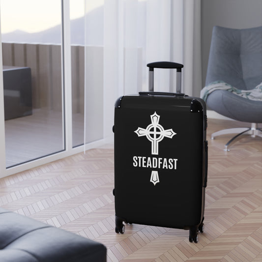 "Steadfast Cross", Suitcases (Black)
