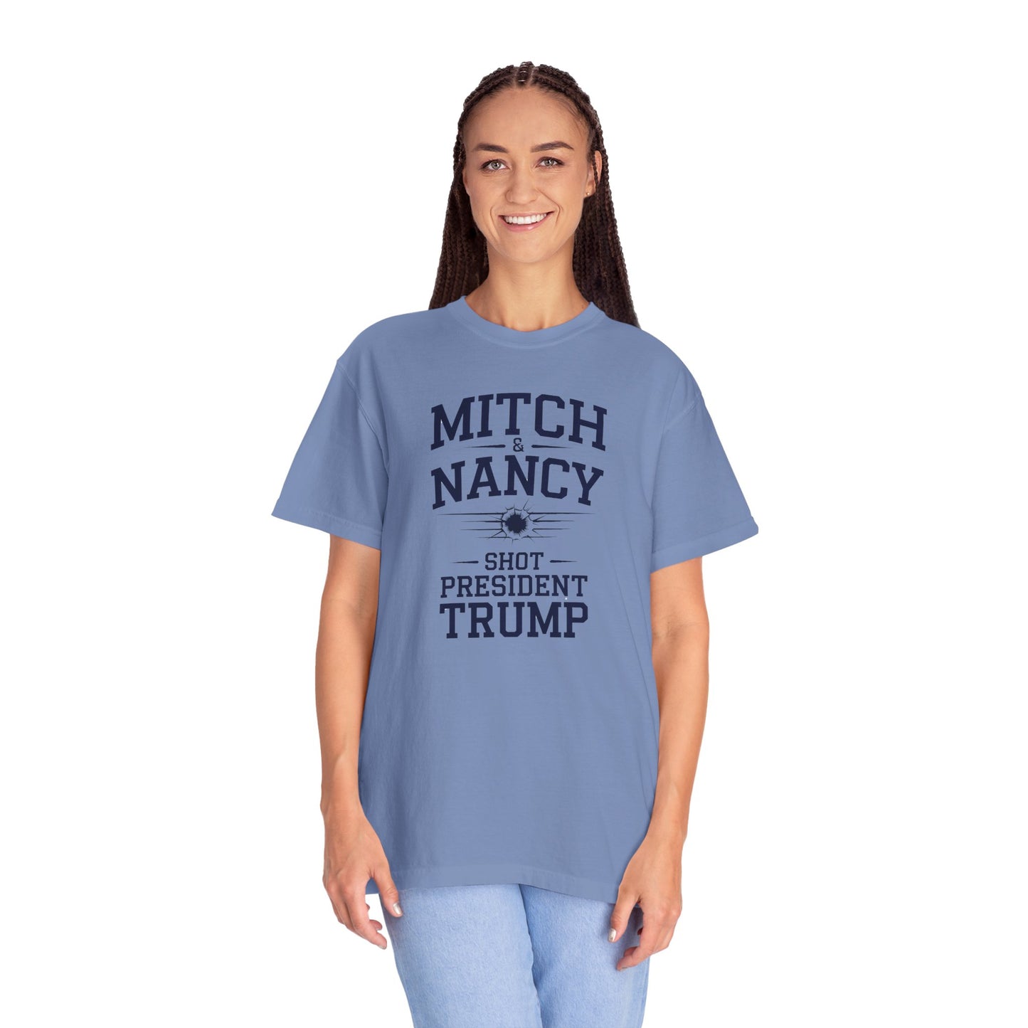 "Mitch & Nancy Shot President Trump", Unisex T-shirt