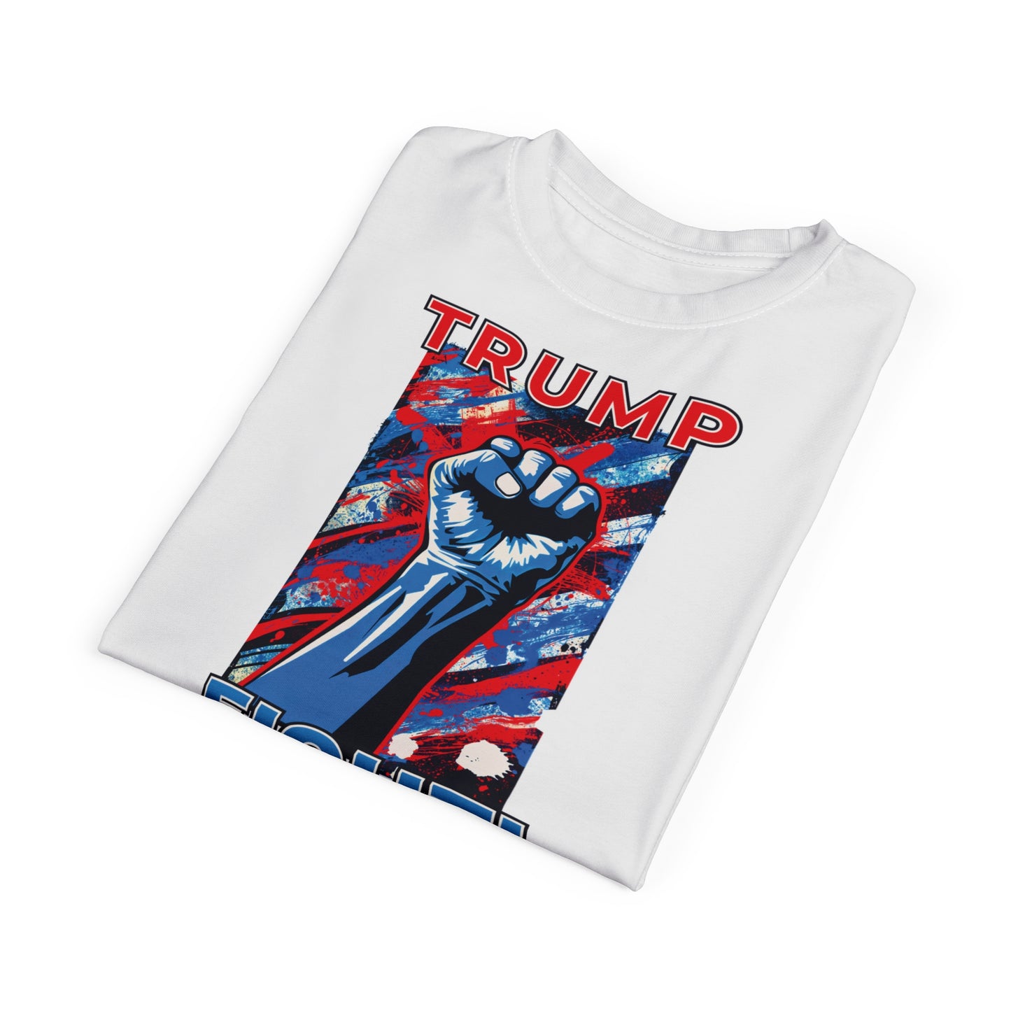 "TRUMP FIGHT!", Unisex White T-shirt