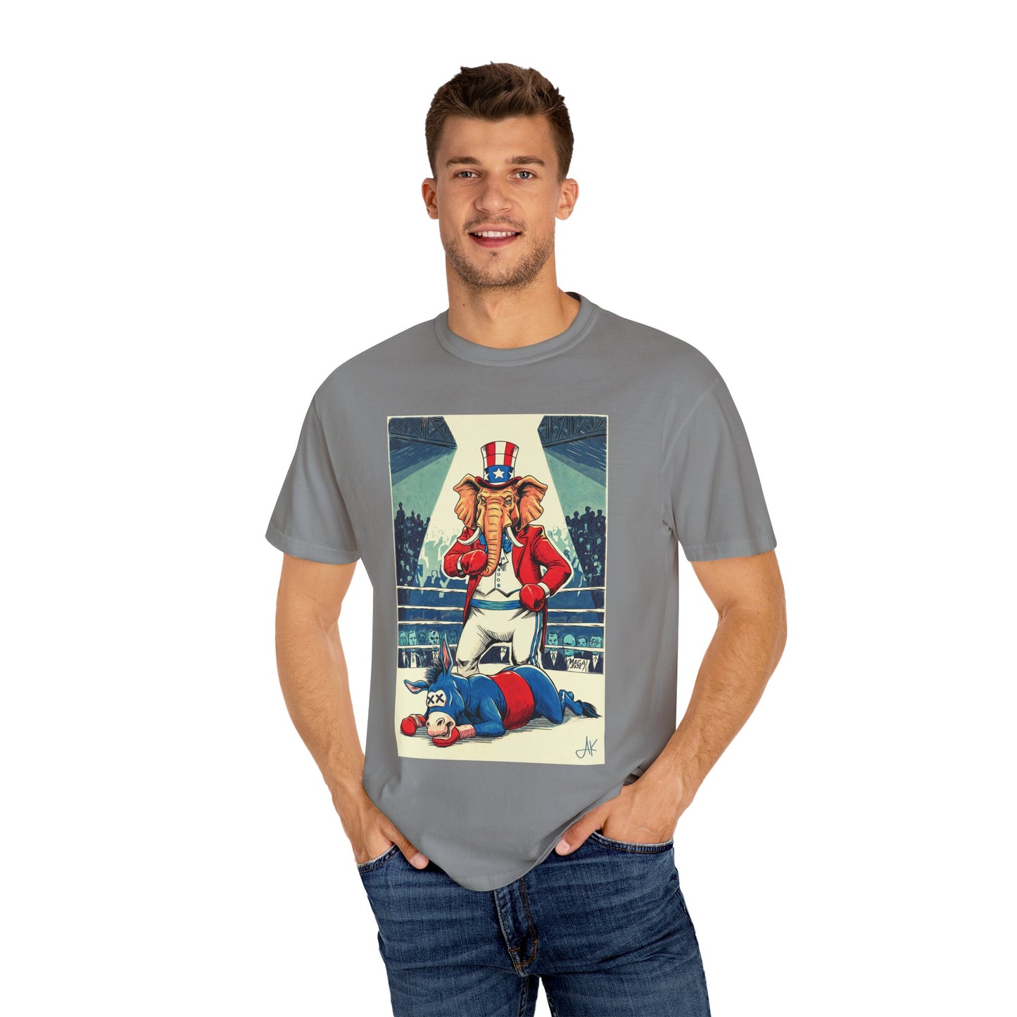"Brutal Woke Knockout 2024", Unisex T-shirt (Light Colors)