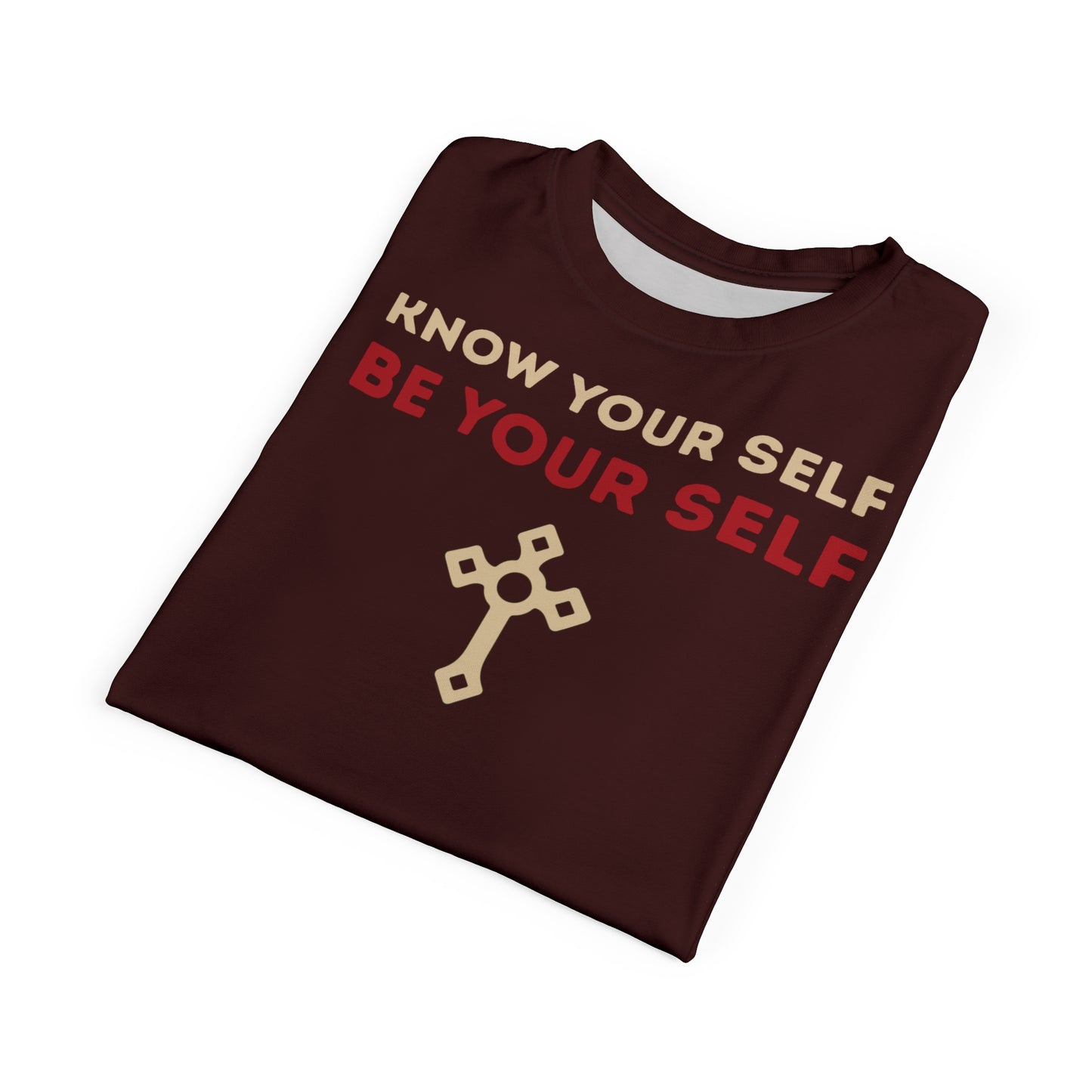 "Know Your Self", Unisex T-shirt (Mahogany)