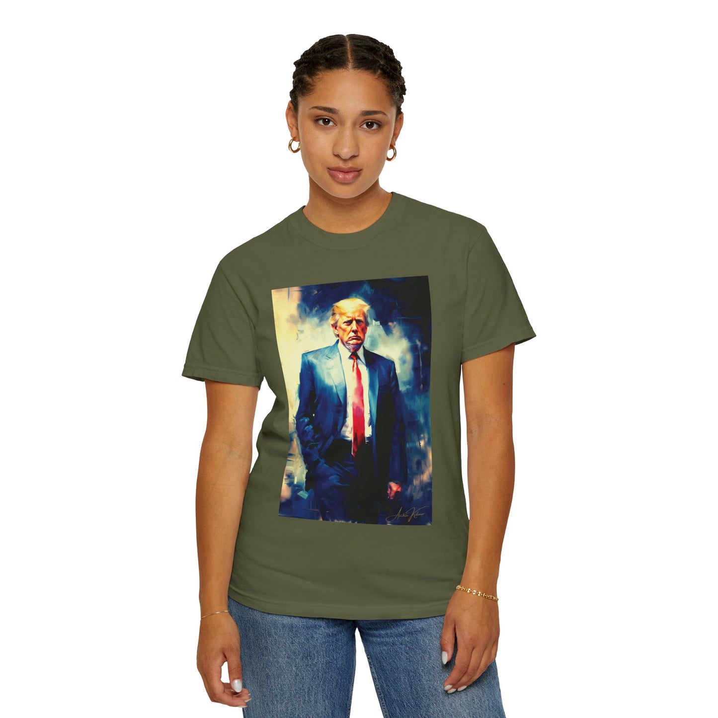 "Trump Portrait No. 6", Unisex T-shirt (Dark Colors)