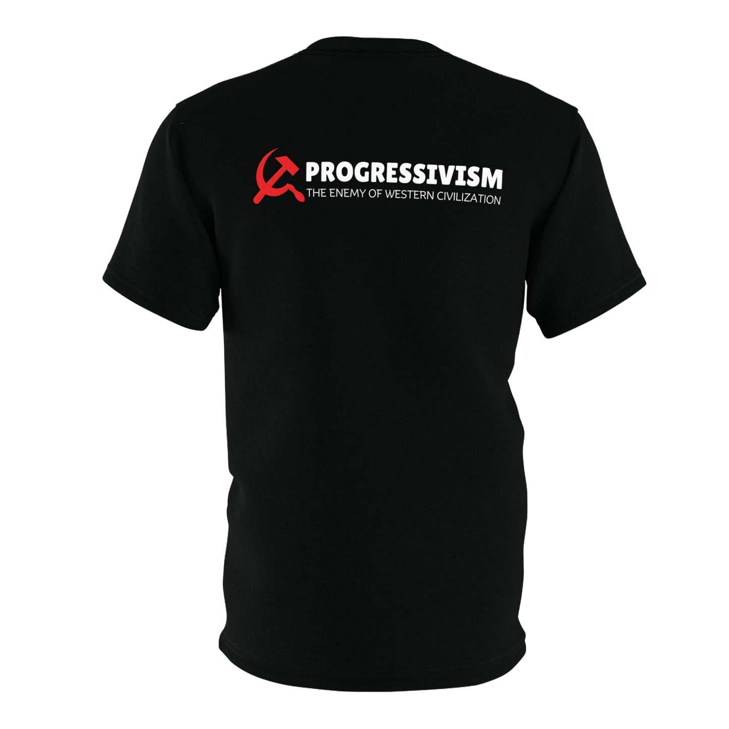 "Progressivism - Enemy of Western Civilization", Unisex Tee (Void Black)