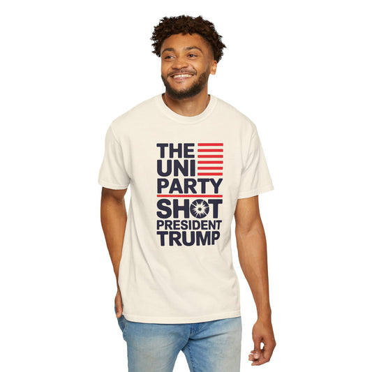 "The Uniparty Shot President Trump" #01, Unisex T-shirt