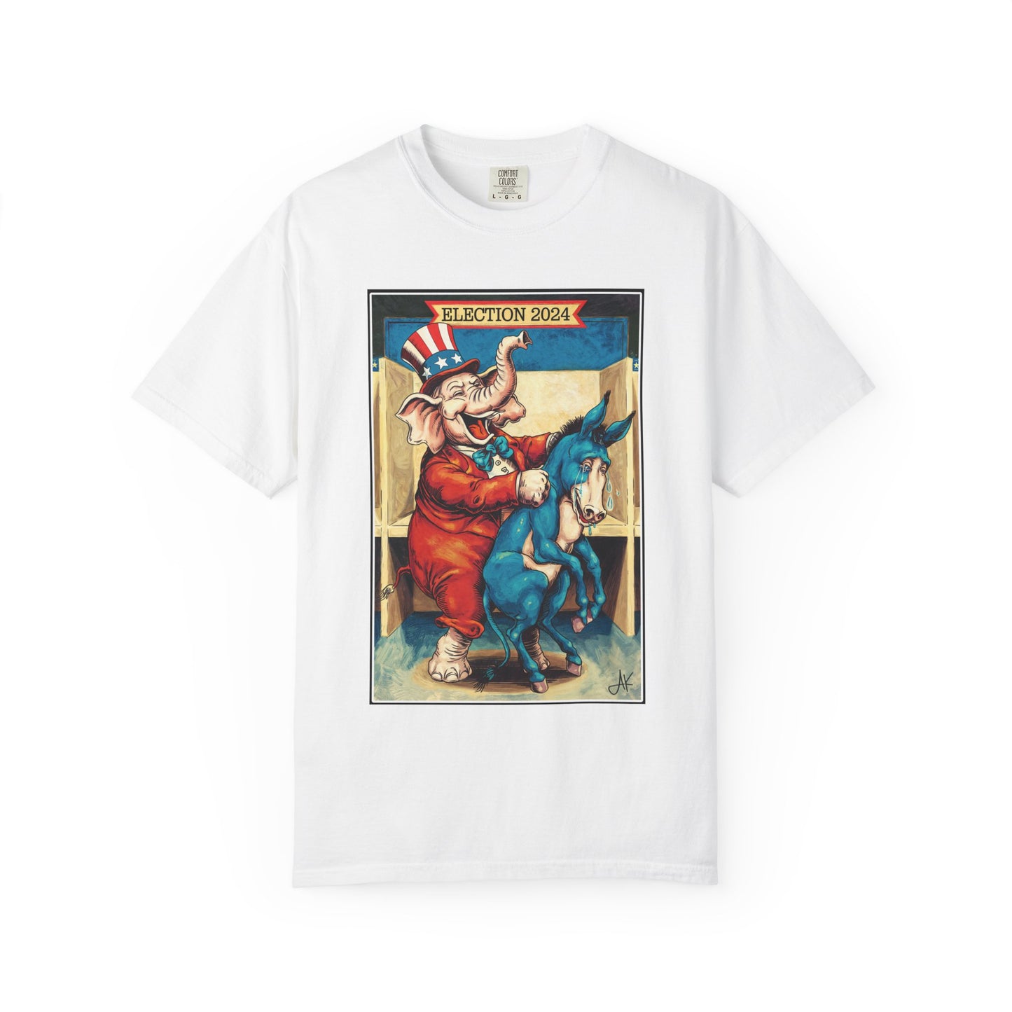 "MAGA Spanked the Donkeys 2024", Unisex T-shirt (Light Colors)