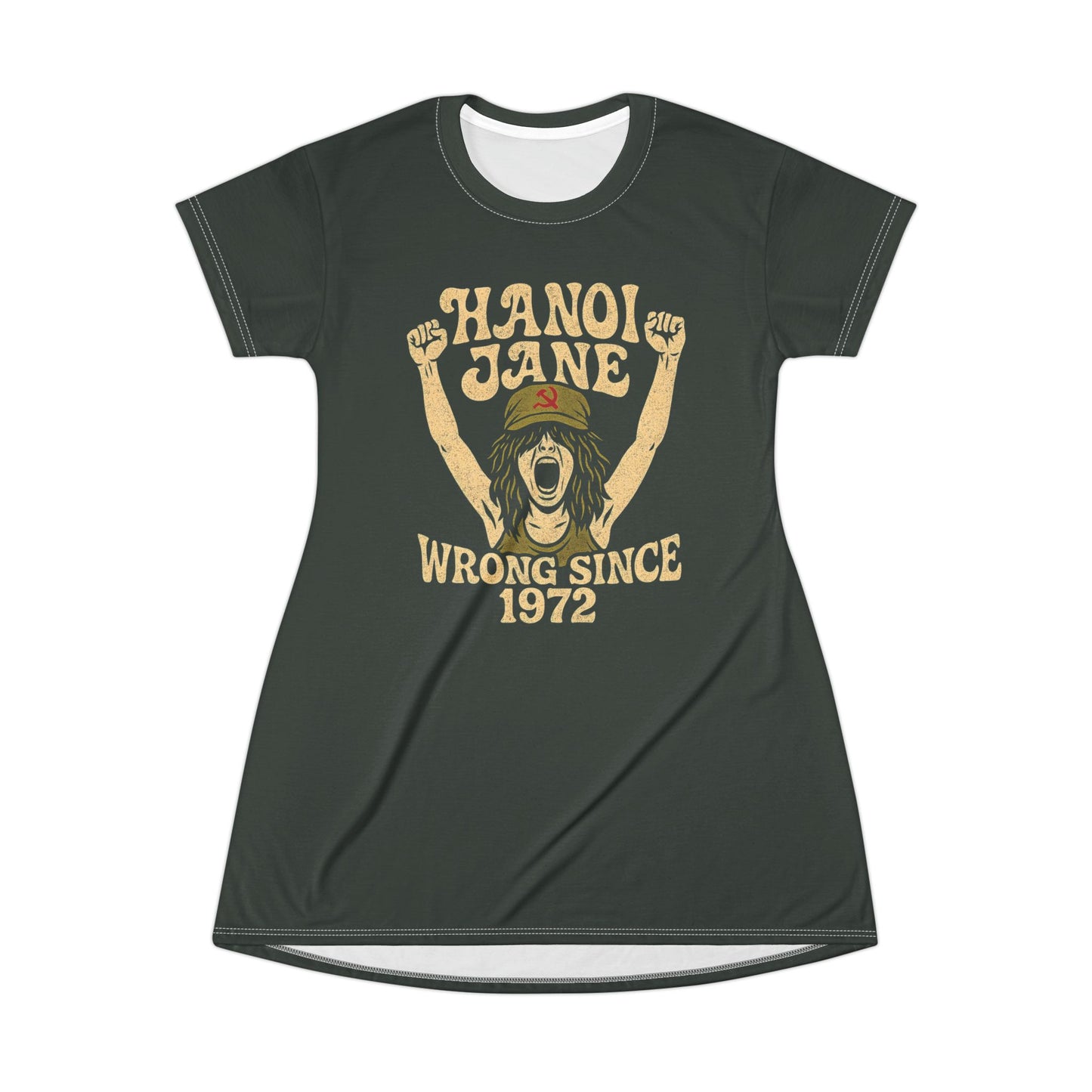 "Hanoi Jane", T-Shirt Dress (Hail Cloud Grey)