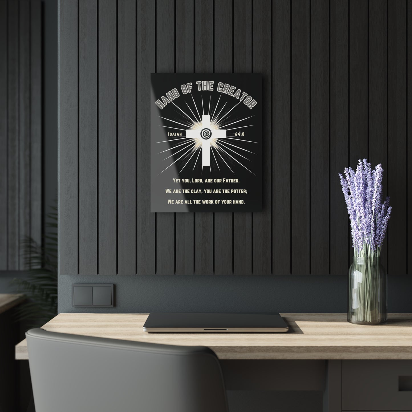 "Isaiah 64:8", Acrylic Wall Prints (French Cleat Hanging)