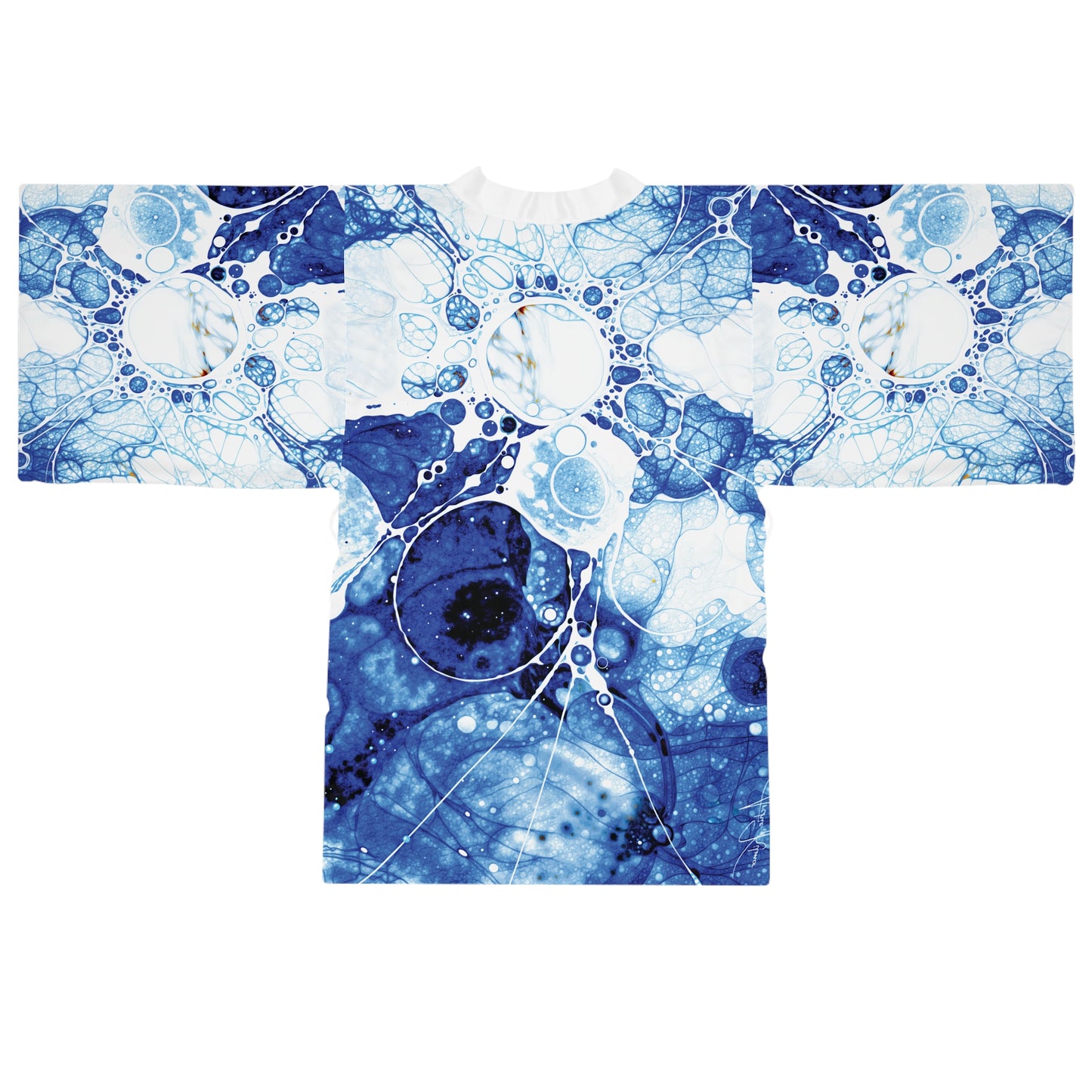 "Interconnectedness of Things", Long Sleeve Kimono Robe