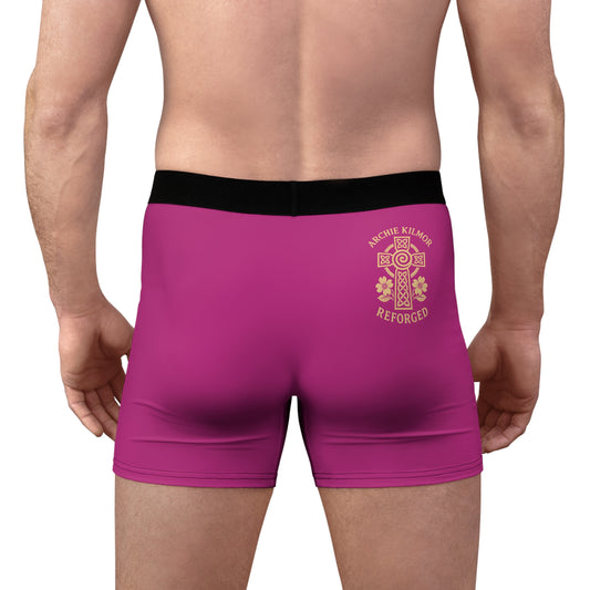 "Archie Kilmor Cross - Reforged" #01, Men's Boxer Briefs (Dark Pink)
