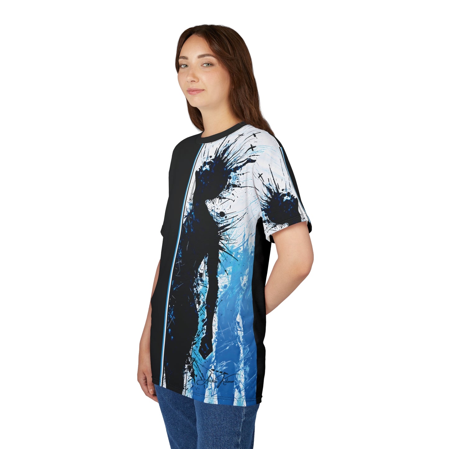 "Reborn in Light", Unisex Cut & Sew Tee