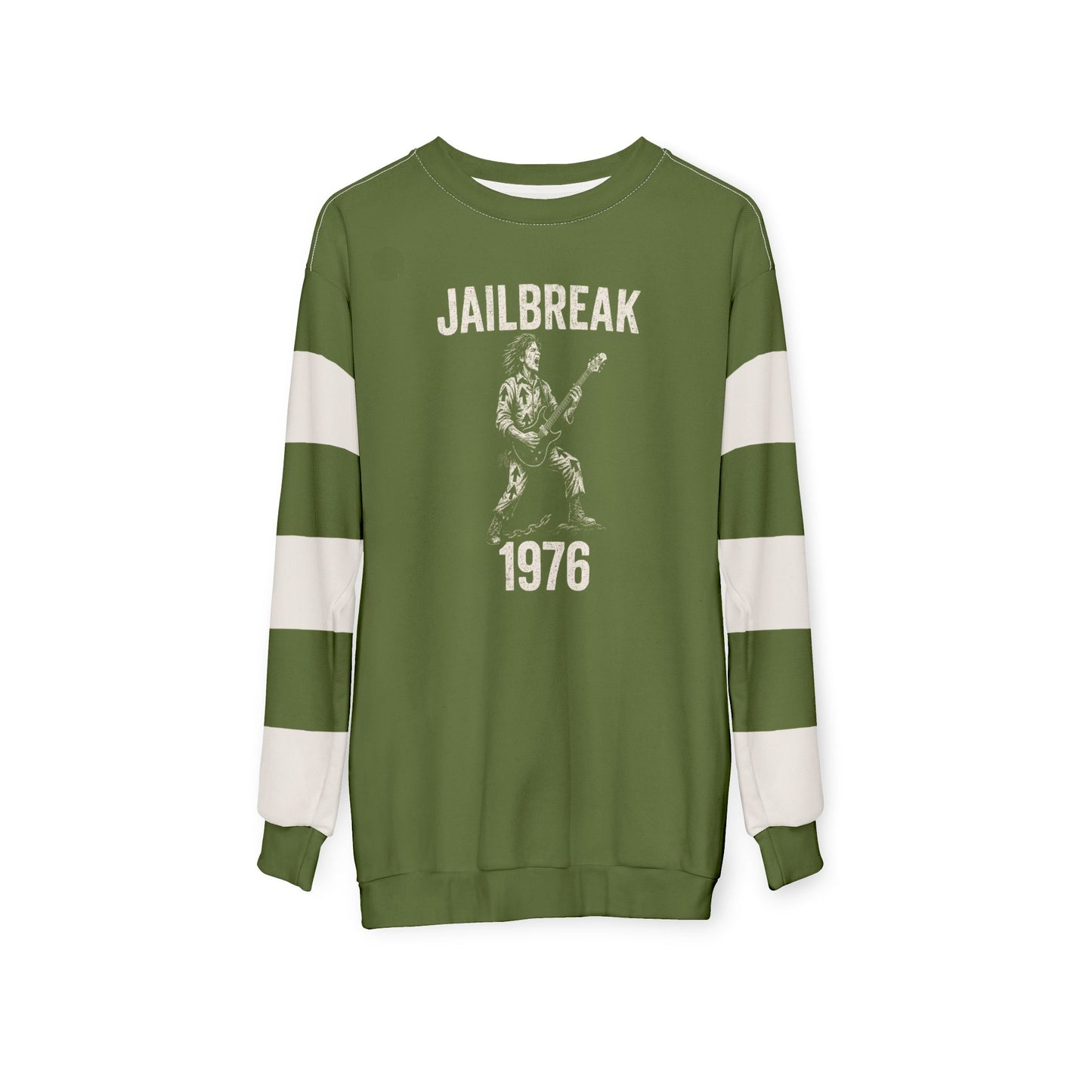 "Jailbreak 1976", Unisex Sweatshirt (Kangaroo-Bush Green)