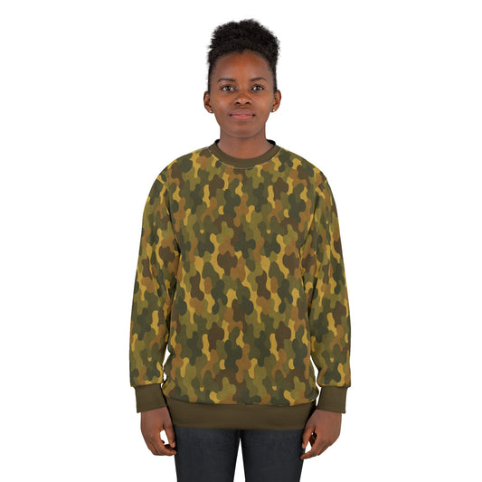 "SASR Day-Ops Camouflage", Unisex Sweatshirt (SASR Brown Cuffs and Collar)