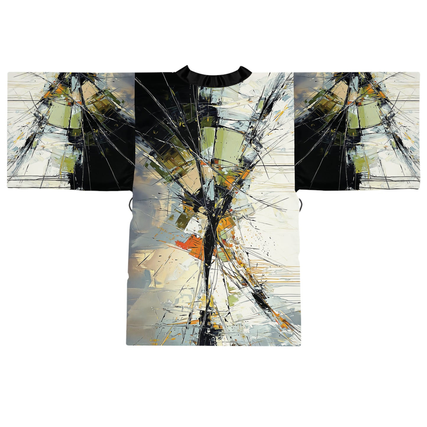 "Abstract 548", Long Sleeve Kimono Robe