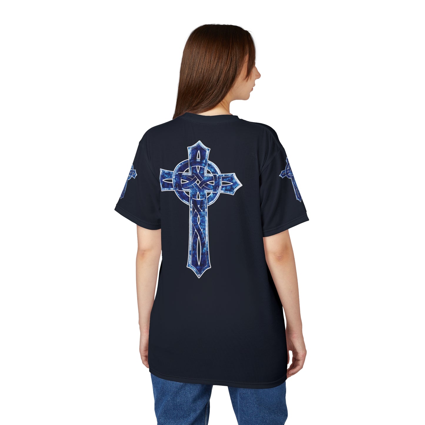 "Soldier of Christ", Unisex T-shirt (Blackstone Blue)