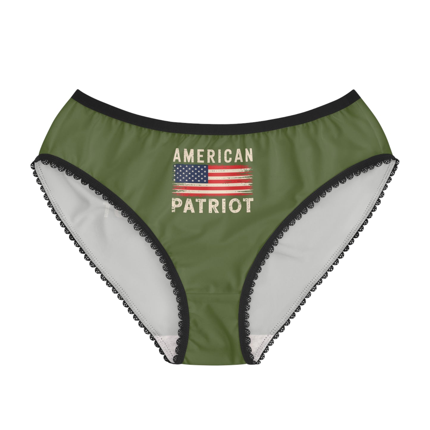 "American Patriot" with Flag #02, Women's Briefs (Kangaroo-Bush)