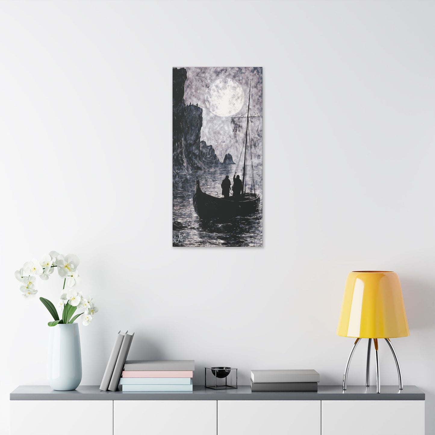 "World's Edge: Clans of the Farthest Shore", Stretched Classic Canvas Fine Art Print