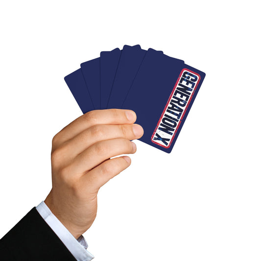"Generation X", Retro Playing Cards (Norway Blue)