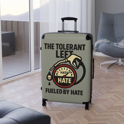 "The Tolerant Left", Suitcase (Deep Seagrass Grey)