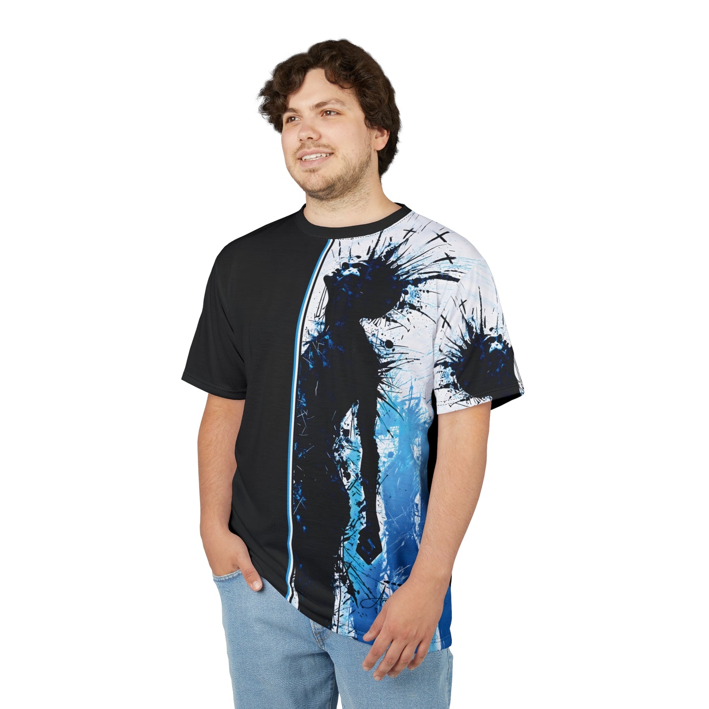 "Reborn in Light", Unisex Cut & Sew Tee