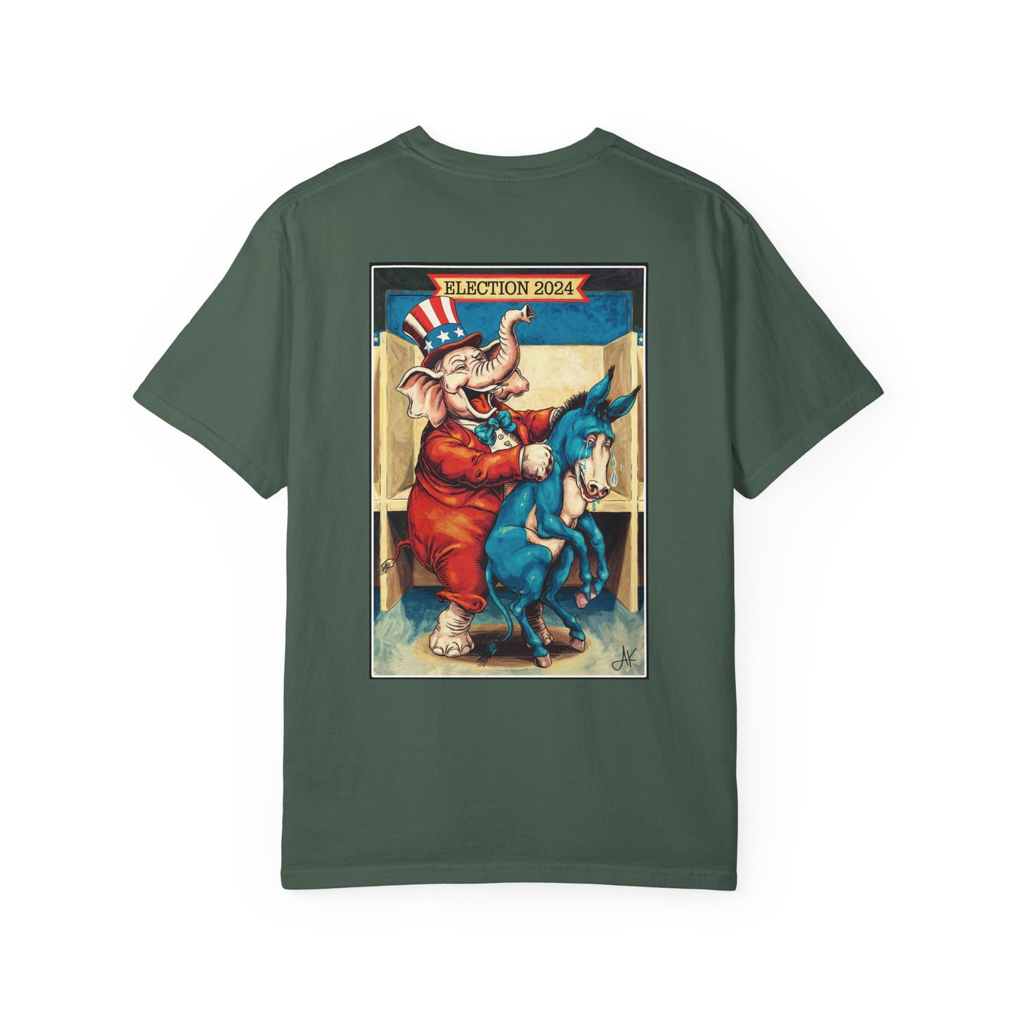 "MAGA Spanked the Donkeys 2024", Unisex T-shirt (Dark Colors)