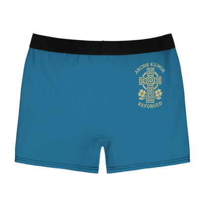"Archie Kilmor Cross - Reforged" #01, Men's Boxer Briefs (Cerulean Blue)