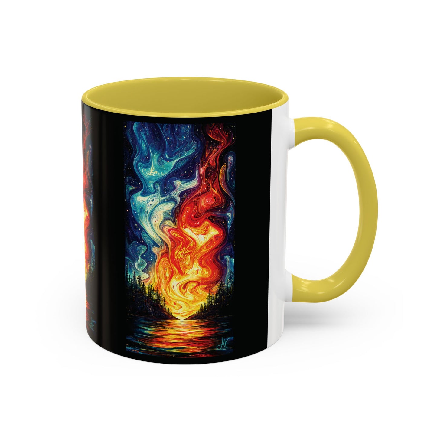 "Naomh Solus (Gaelic) - Sacred Light (English)", Colorful Mugs (11oz, 15oz)