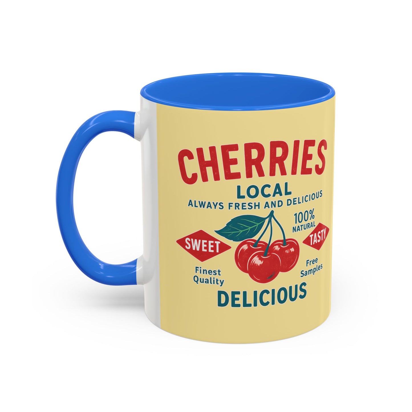"Delicious Cherries", Colorful Mugs (11oz, 15oz) (Sanctum Veil)