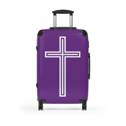 "A Simple Cross" Suitcases (Indigo Outback Purple)